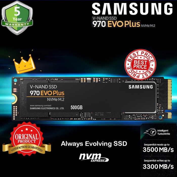 SSD Samsung 970 EvoPlus 500GB NVMe