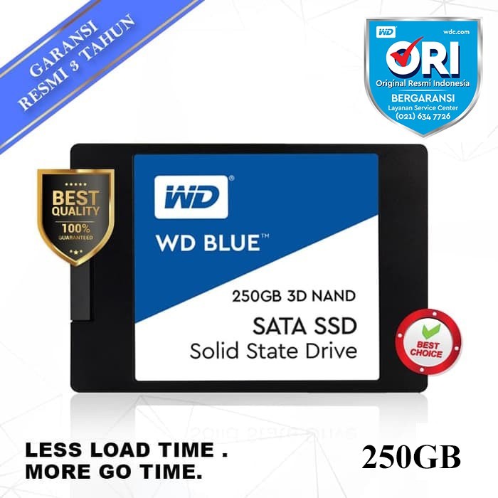 SSD WD Blue 250GB 3D NAND Sata III