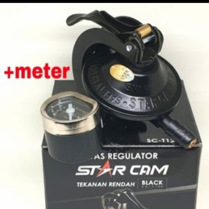 STARCAM Regulator Gas LP METER - Dengan METERAN - DESTEC