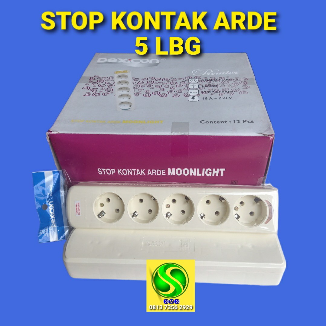 STOP KONTAK ARDE 5 LBG MOONLIGHT