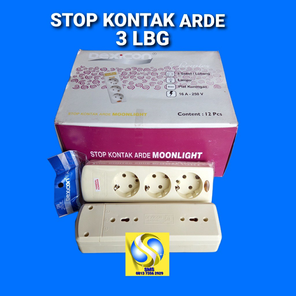 STOP KONTAK ARDE 3 LBG MOONLIGHT