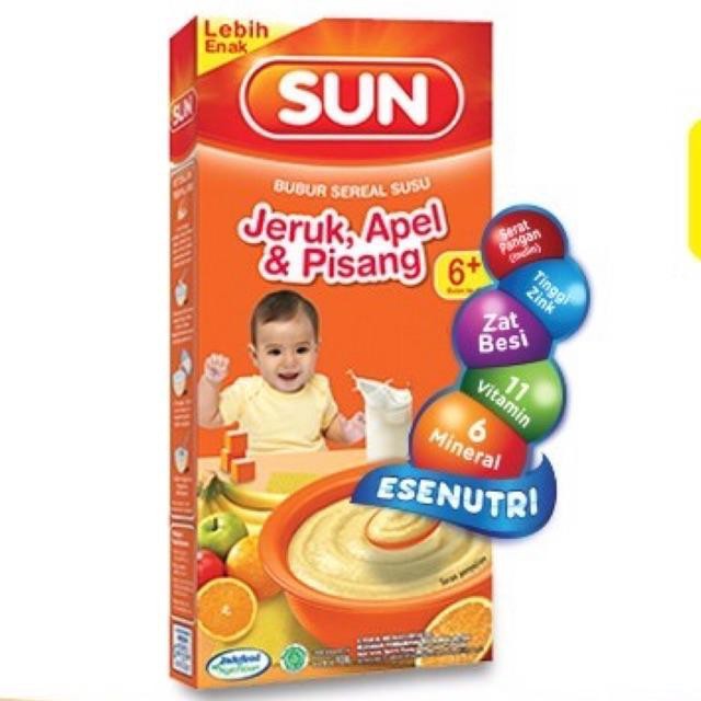 SUN BUBUR SUSU SARI BUAH KOTAK 120 GR