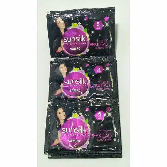 SUNSILK SHAMPO SACHET HITAM