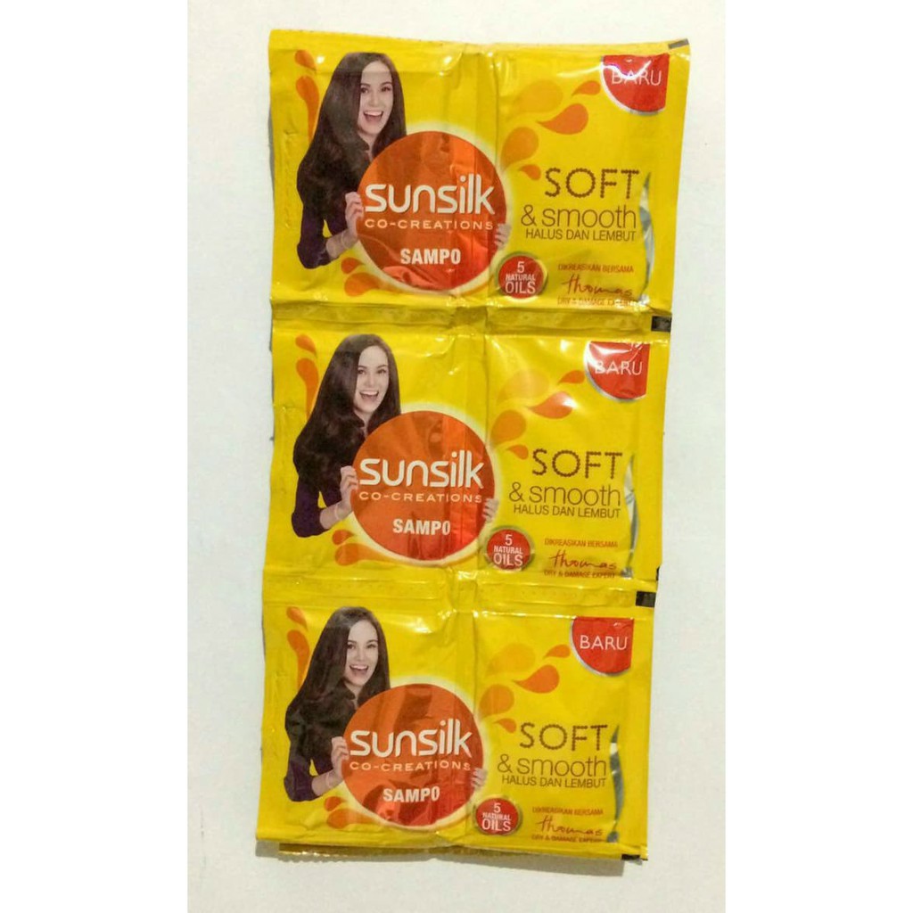 SUNSILK SHAMPO SACHET KUNING