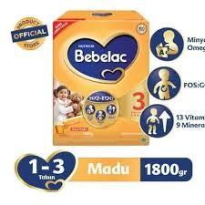 SUSU BEBELAC 3 MADU 1800 GR