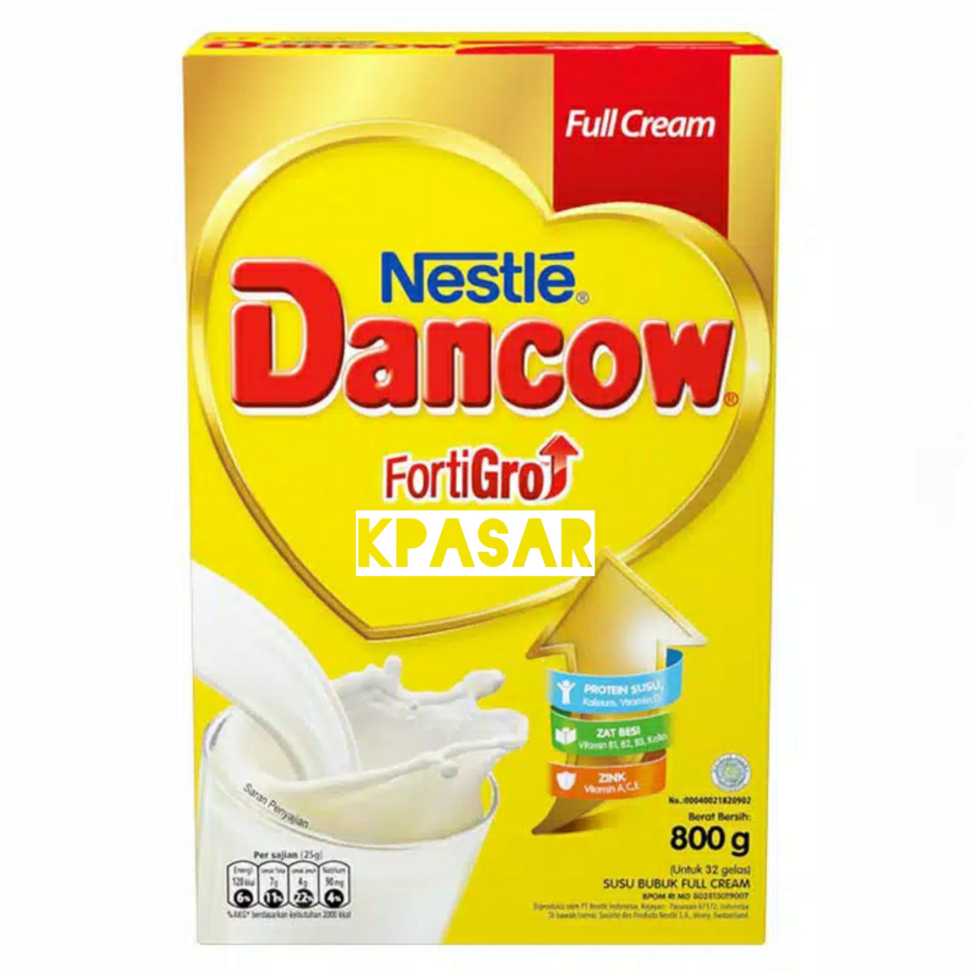 SUSU DANCOW FULL CREAM 800 GRAM