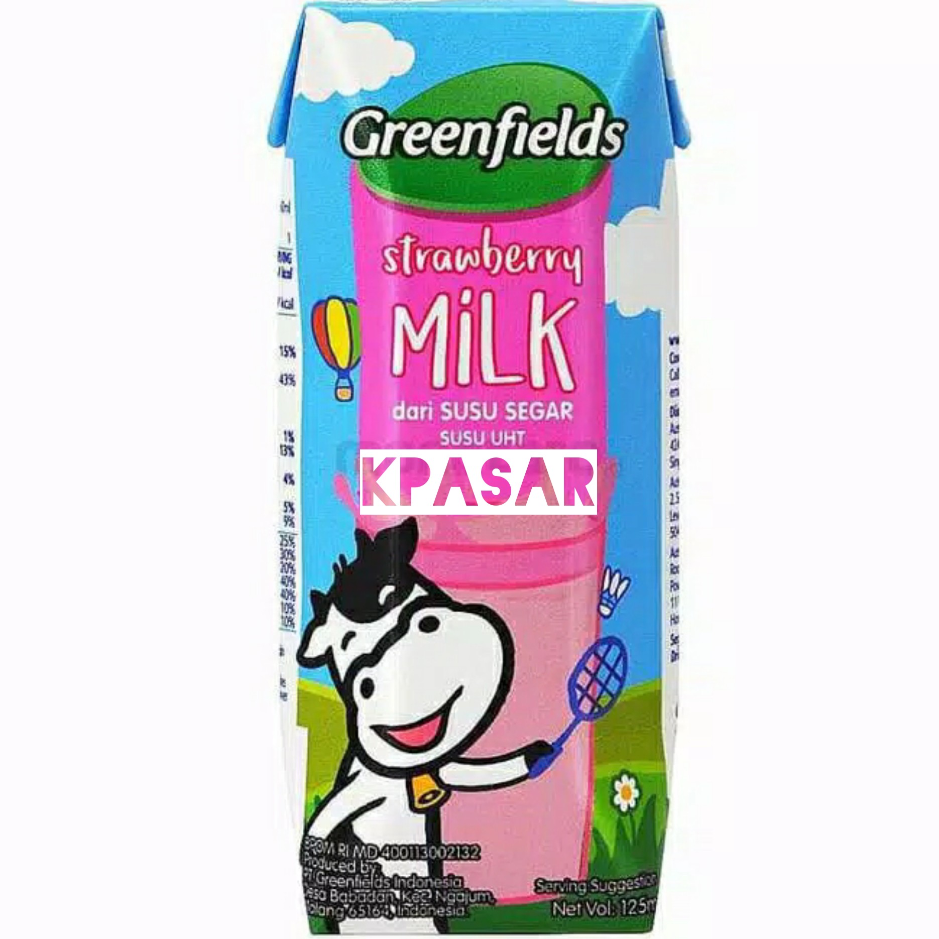 SUSU GREENFIELD STROBERI 125ML