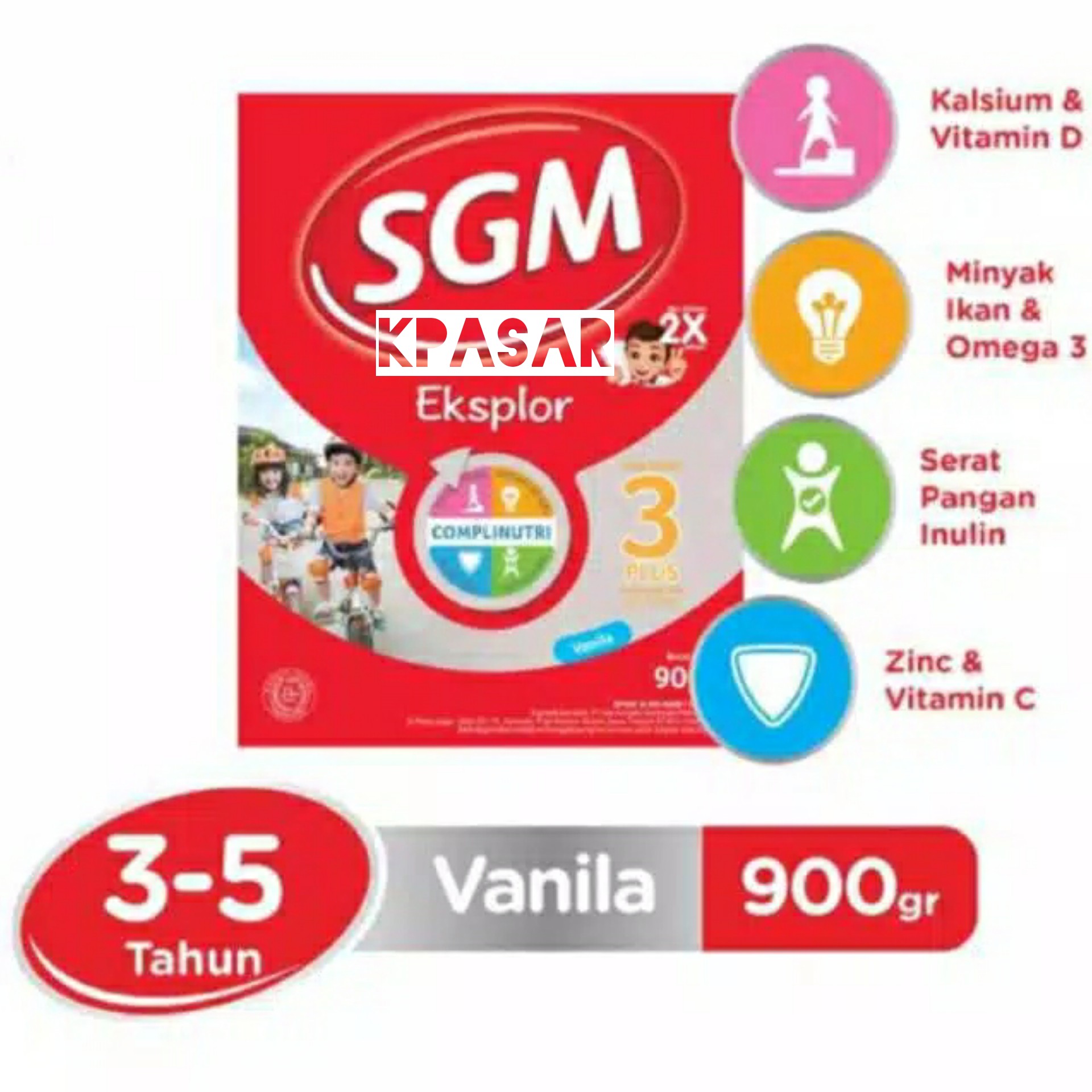 SUSU SGM 3-5 TAHUN 900 GRAM