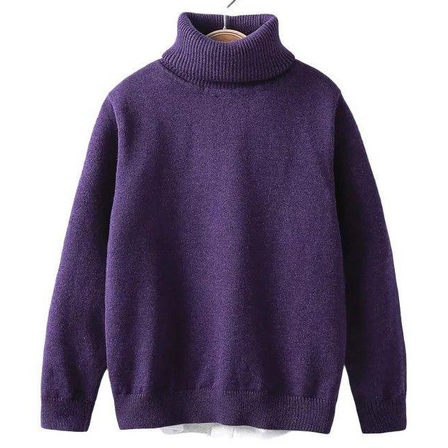 SWEATER ANAK LONG NECK RAJUT UNISEX 4