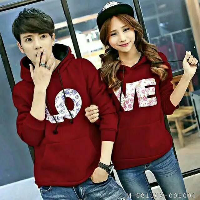 SWEATER COUPLE HOODIE LOVE 2