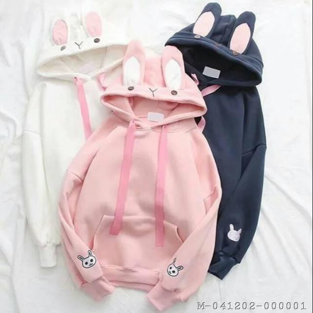 SWEATER HOODIE WANITA BUNNY 2