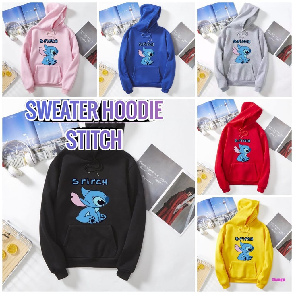 SWEATER HOODIE WANITAMOTIF STITCH FIT TO L