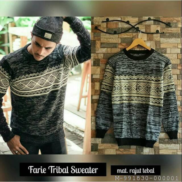 SWEATER PRIA MODEL TRIBAL RAJUT