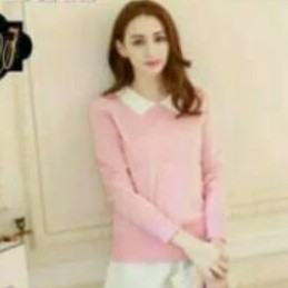 SWEATER WANITA COLLAR BORDIR RAJUT 2