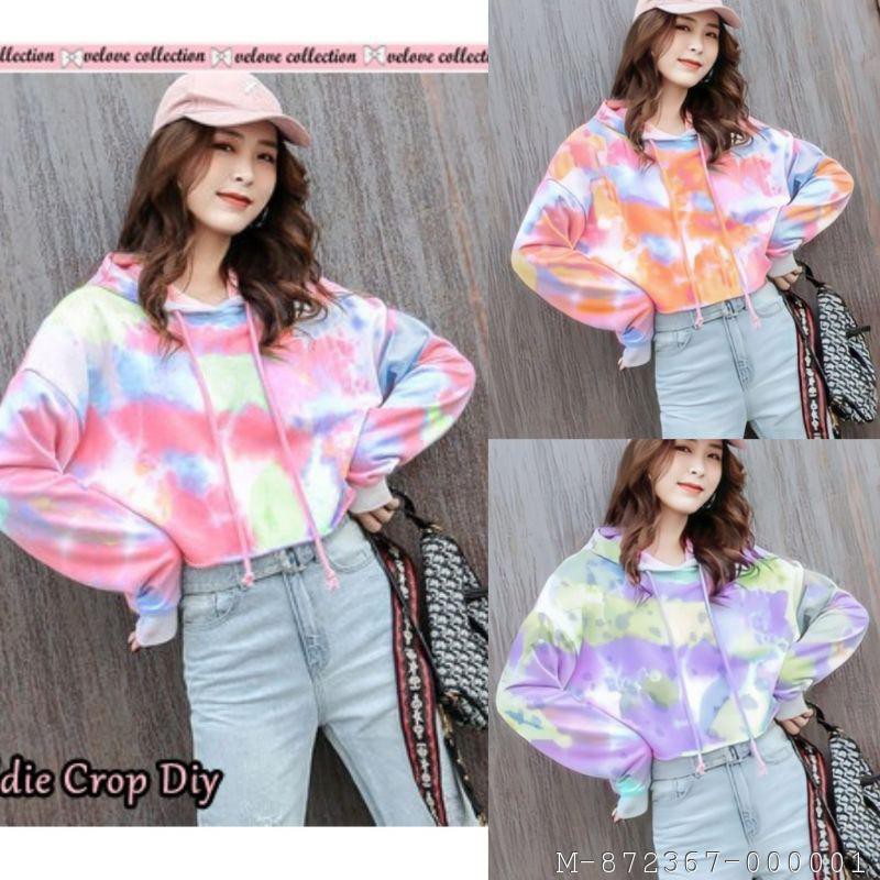 SWEATER WANITA HOODIE CROP