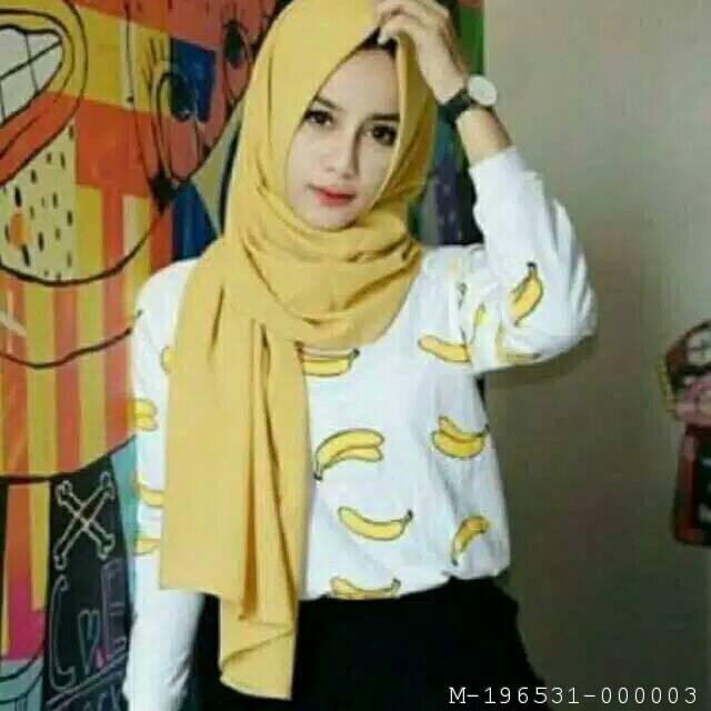 SWEATER WANITA MOTIF BANANA BABYTERRY 2