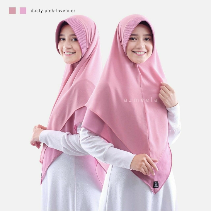 SYAHLA Khimar Layer Two-tone Ori Azmeela