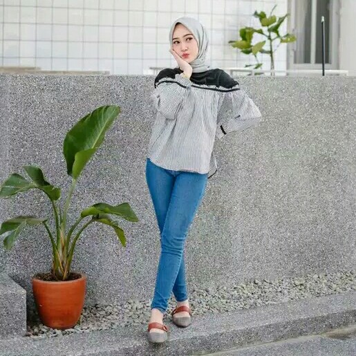 Sabrina top  atasan  blouse  atasan wanita  blouse wanita  top 4