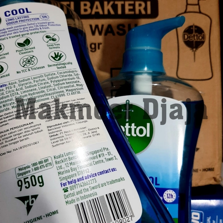 Sabun Cair Dettol Cool 950gr Botol Pump 2