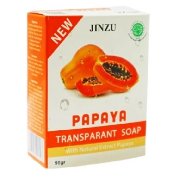 Sabun Jinzu Papaya Transparant Soap 90 gr