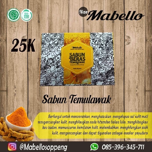 Sabun Temulawak Mabello