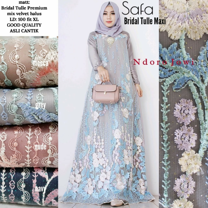 Safa Bridal Tule Maxy