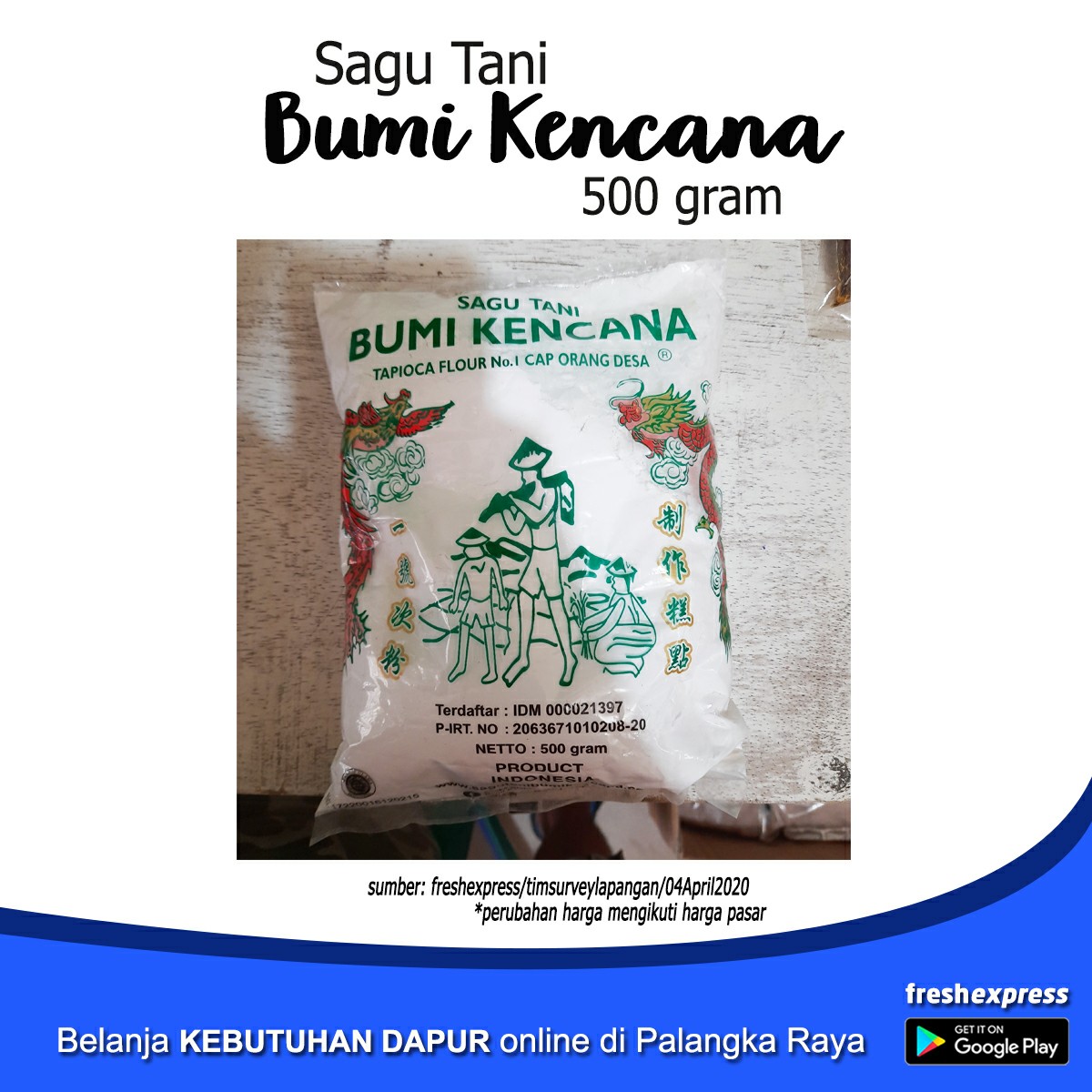 Tepung Sagu Tani Bumi Kencana 500 Gram