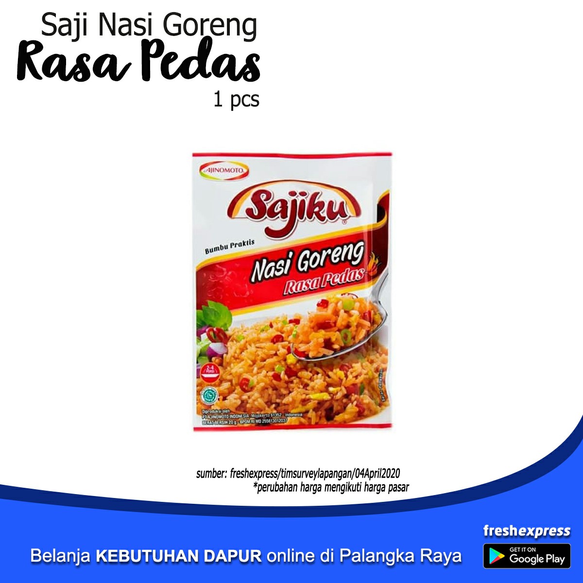 Sajiku Nasi Goreng Pedas 1 Pcs