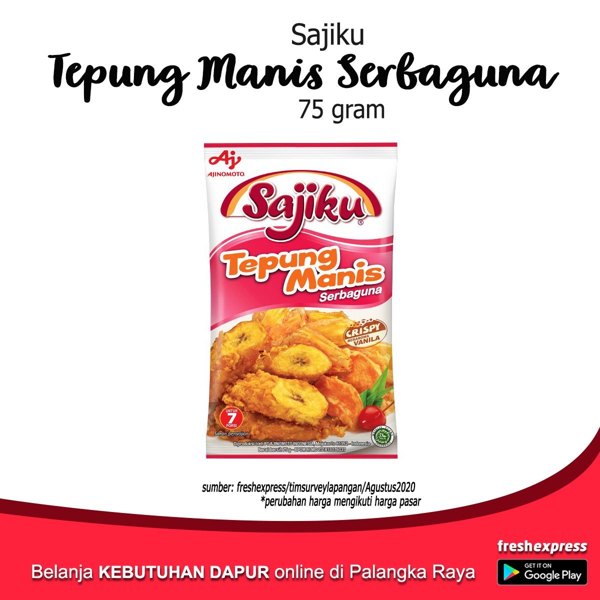 Sajiku Tepung Manis 75 Gram