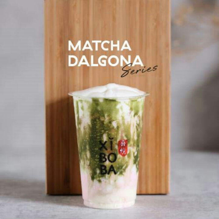 Sakura Matcha Dalgona