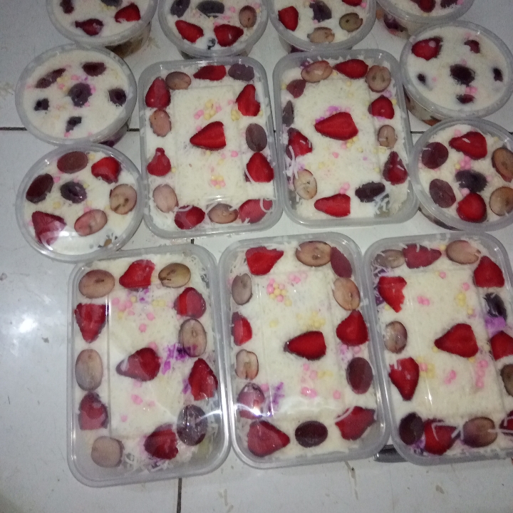 Salad Buah Xl 1000ml Dngan Full Keju N Fruit Yg Fress