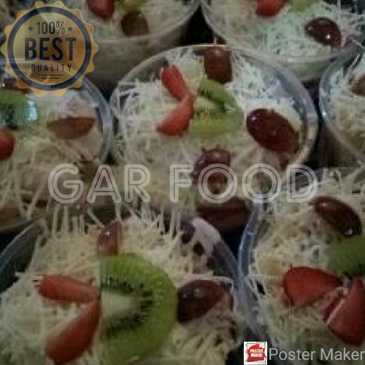 Salad Buah Mayones Toping Keju