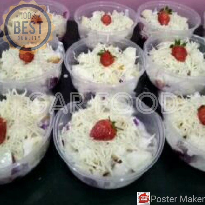 Salad Buah Yogurt Toping Keju