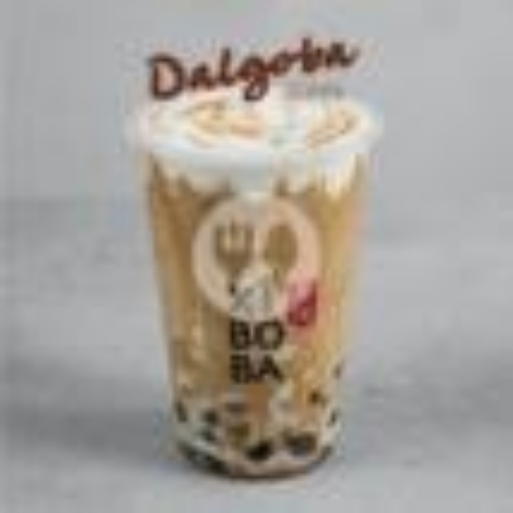 Salted Caramel Dalgona Boba