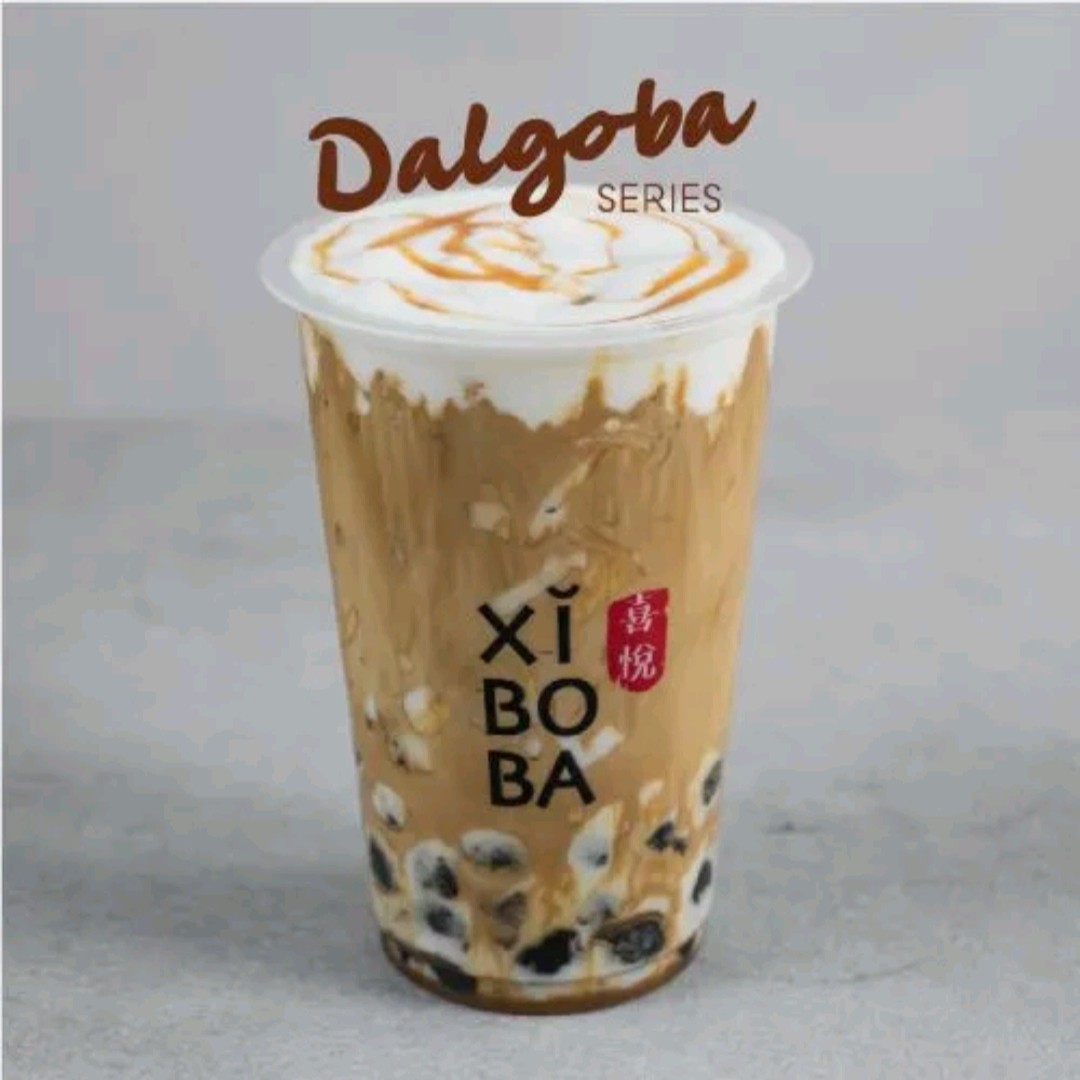 Salted Caramel Dalgona Boba