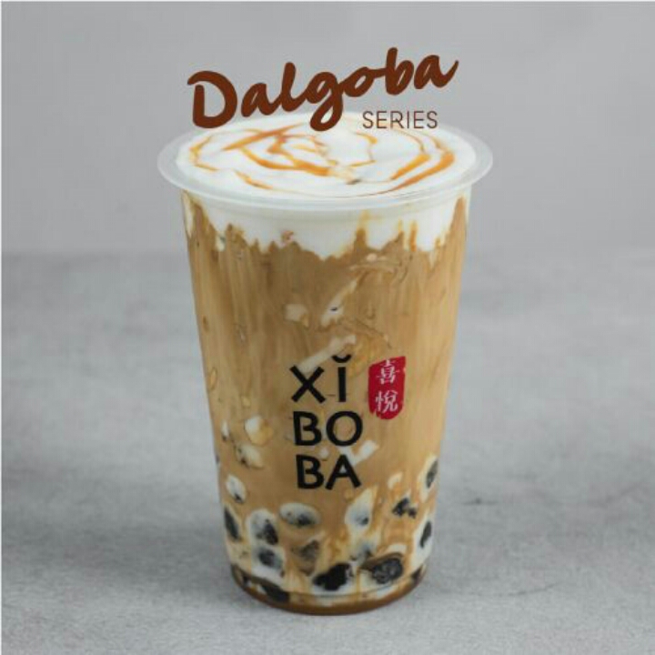 Salted Caramel Dalgona Boba