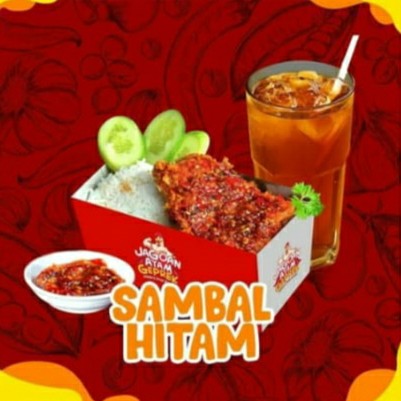 Sambal Hitam Plus Nasi Es Teh Manis