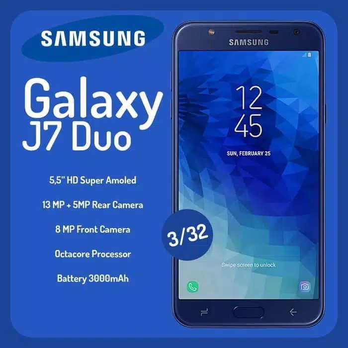 Samsung J7 Duo 3GB RAM 32GB ROM Original Garansi Resmi