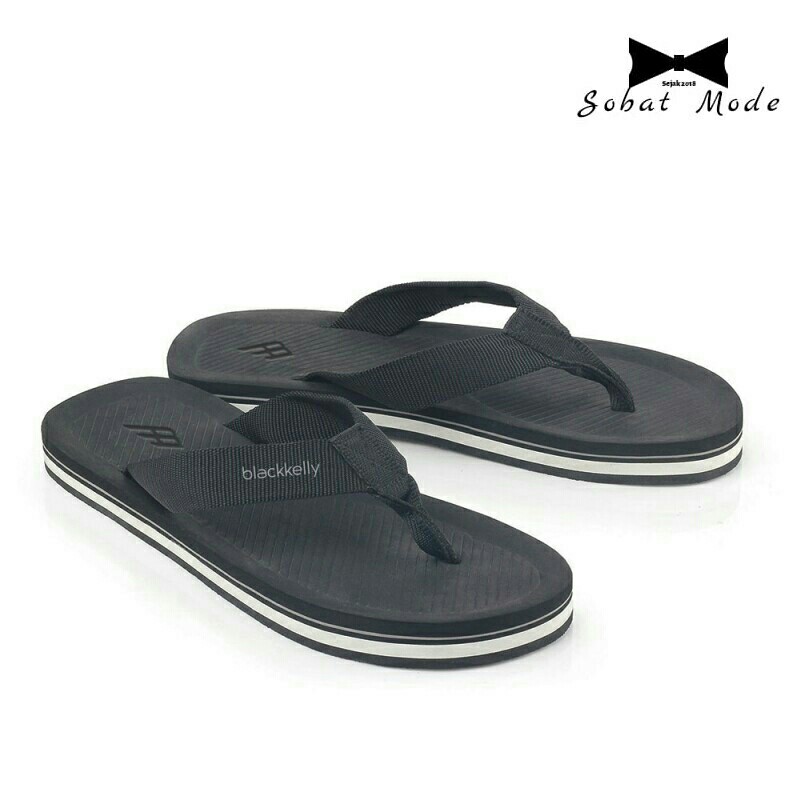 Sandal Casual Pria LOA 904 Blackkelly - Distro