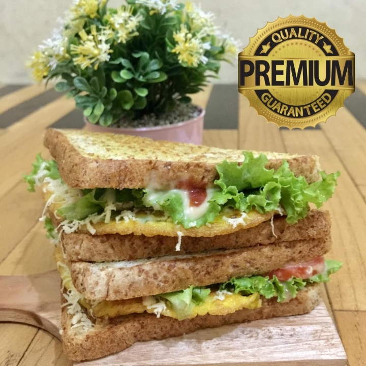 Sandwich Roti Gandum Telur Keju Mayo Super Enak Isi 2 Per Pack