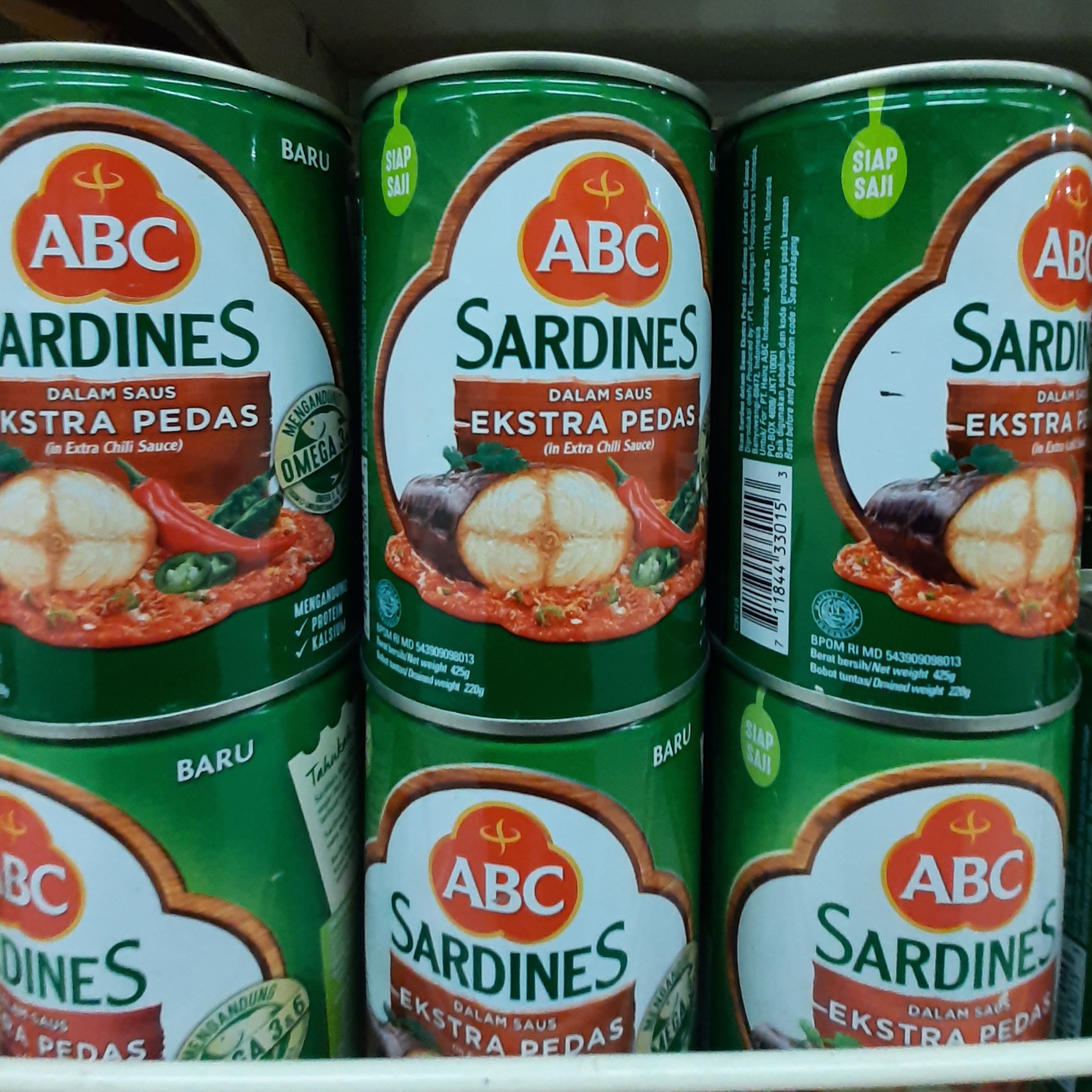 Sardines ABC Extra Pedas 425g