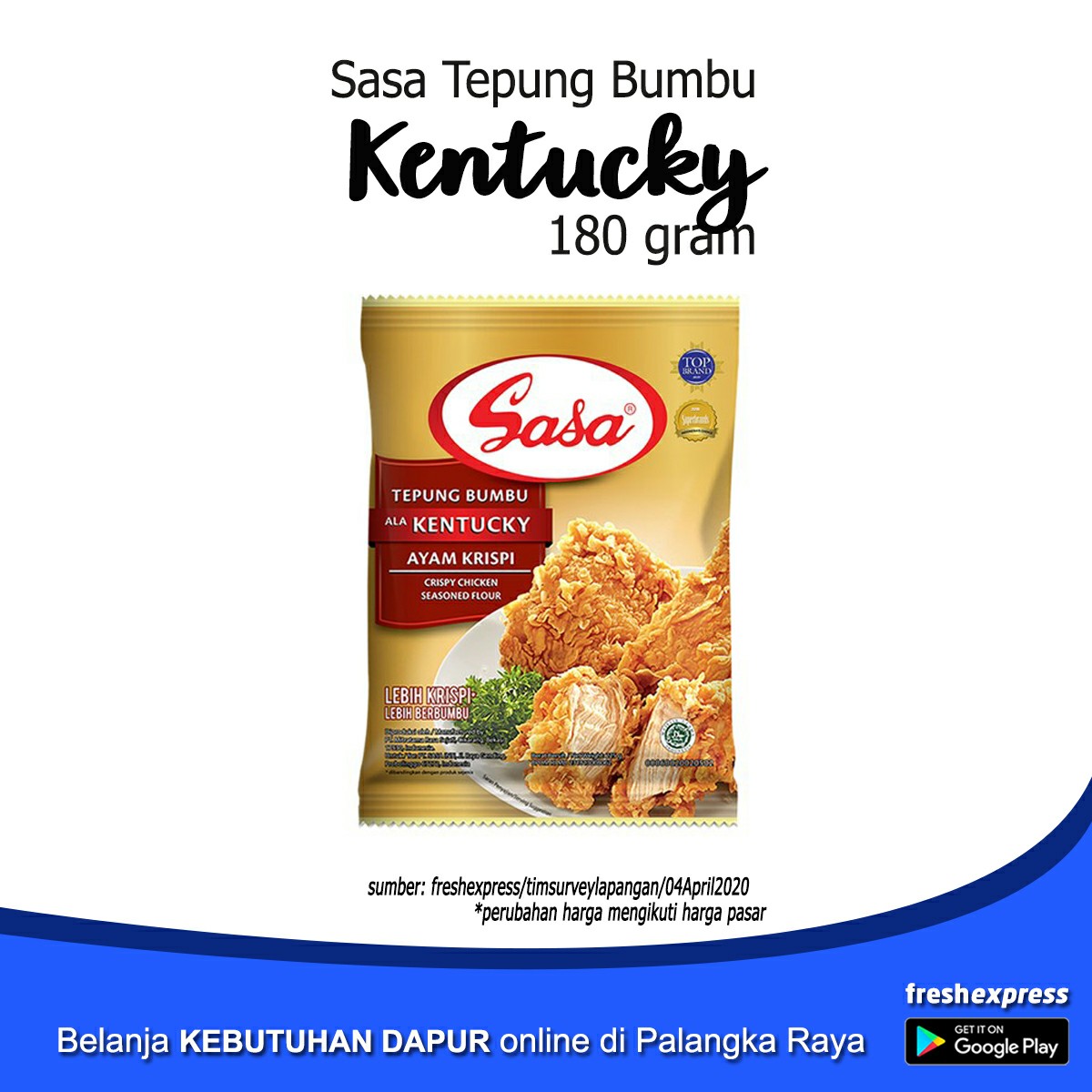 Sasa - Tepung Bumbu Ala Kentucky 180 Gram