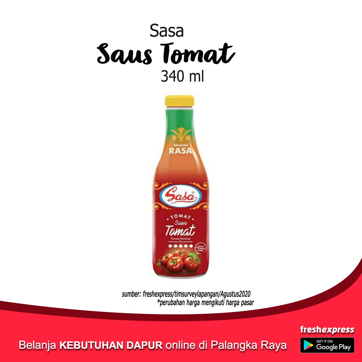 Sasa Saus Tomat 340 Ml