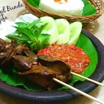 Sate Ati Ampela 2 Tusuk Sama Nasi