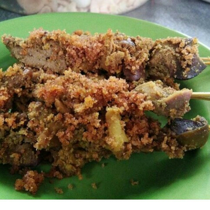 Sate Ati Ampela Serundeng 