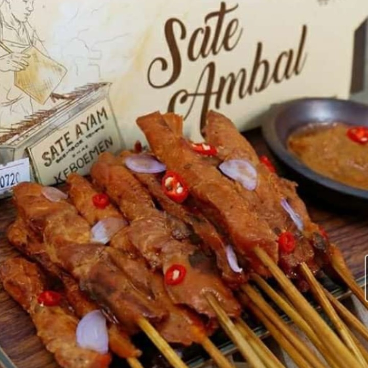 Sate Ayam Ambal Khas Kebumen Bumbu Tempe