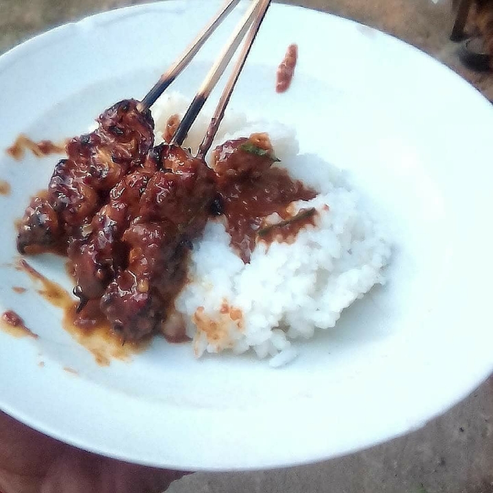 Sate Jamur Plus Nasi 10 Tusuk