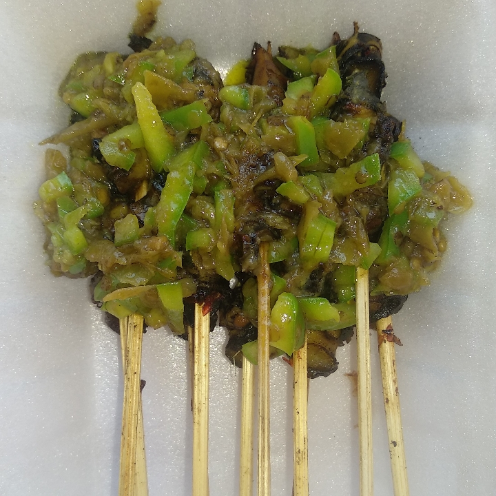 Sate Kakul Bumbu Sambal Ijo