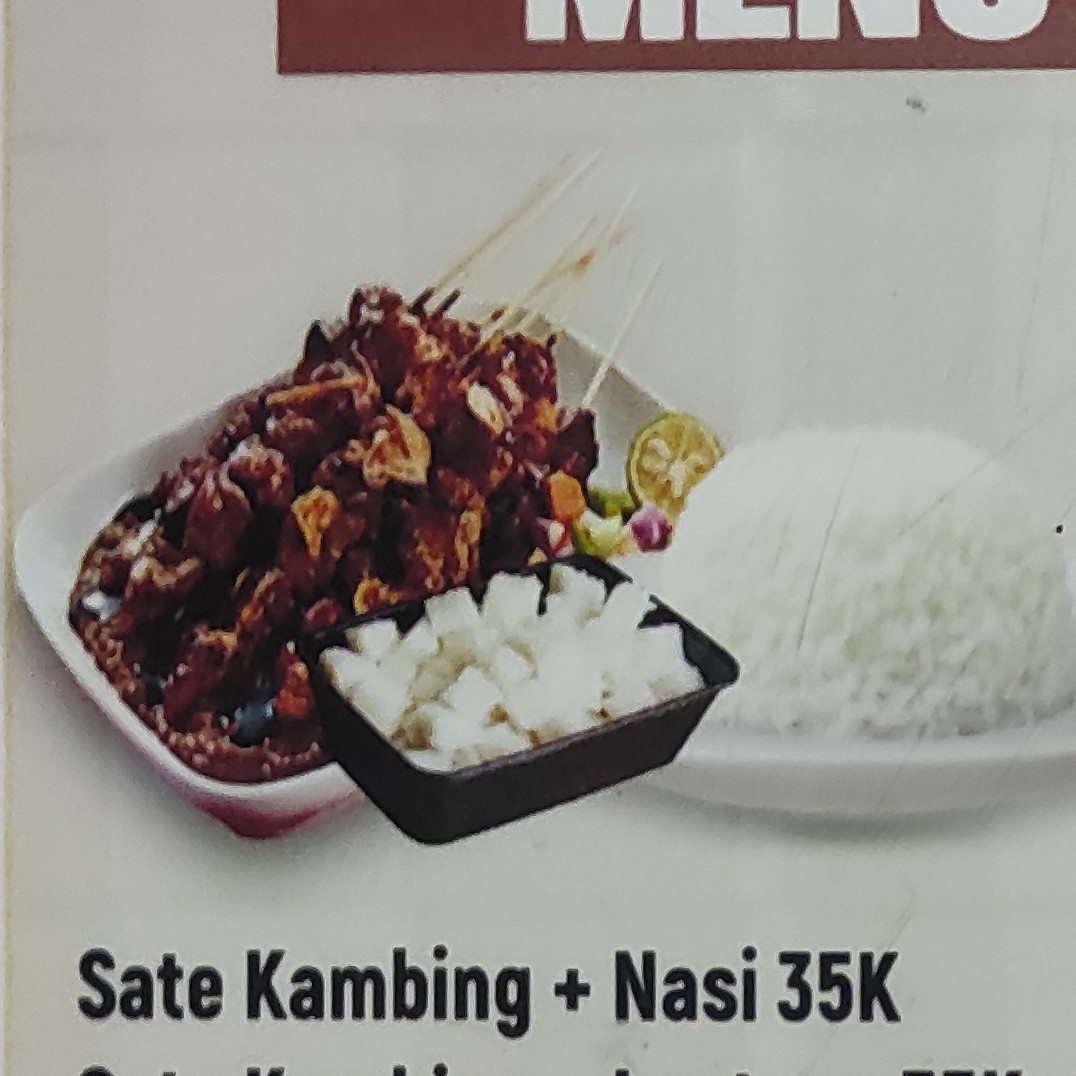 Sate Kambing Dan Nasi