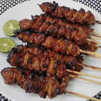 Sate Kulit Ayam Bakar Atau Goreng